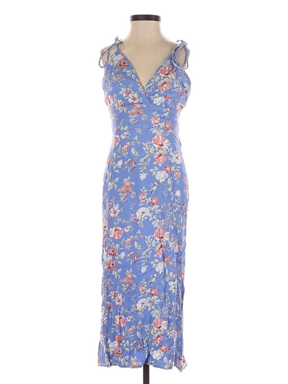 Abercrombie & Fitch Light blue  Floral Maxi Dress
